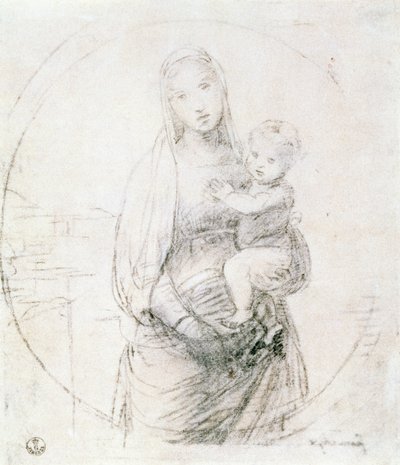 Study of a Madonna and Child by Raffaello Sanzio Raphael